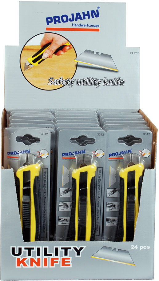 Security utility knife  with automatic blade