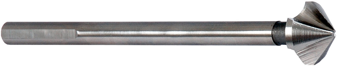 HSS-Co countersink 90° with three cutting edges HSS-Co long