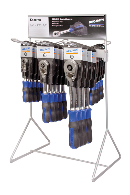 PROFESSIONAL ratchet POS-display 2-sided with 23 single parts
