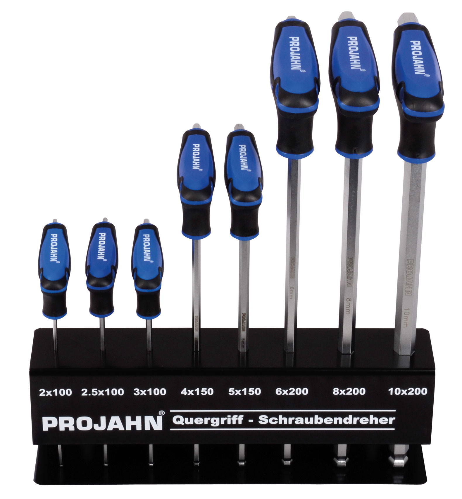 T-handle screwdriver set 8 pcs. Hex with ball point