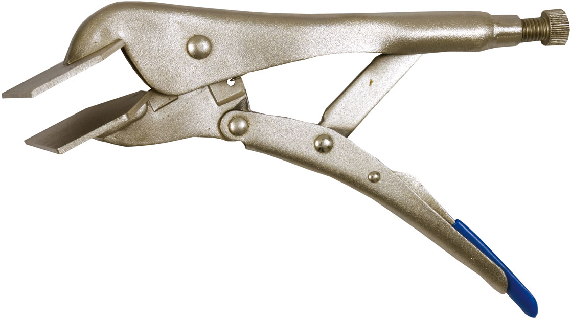 Self grip plier with wide jaws 