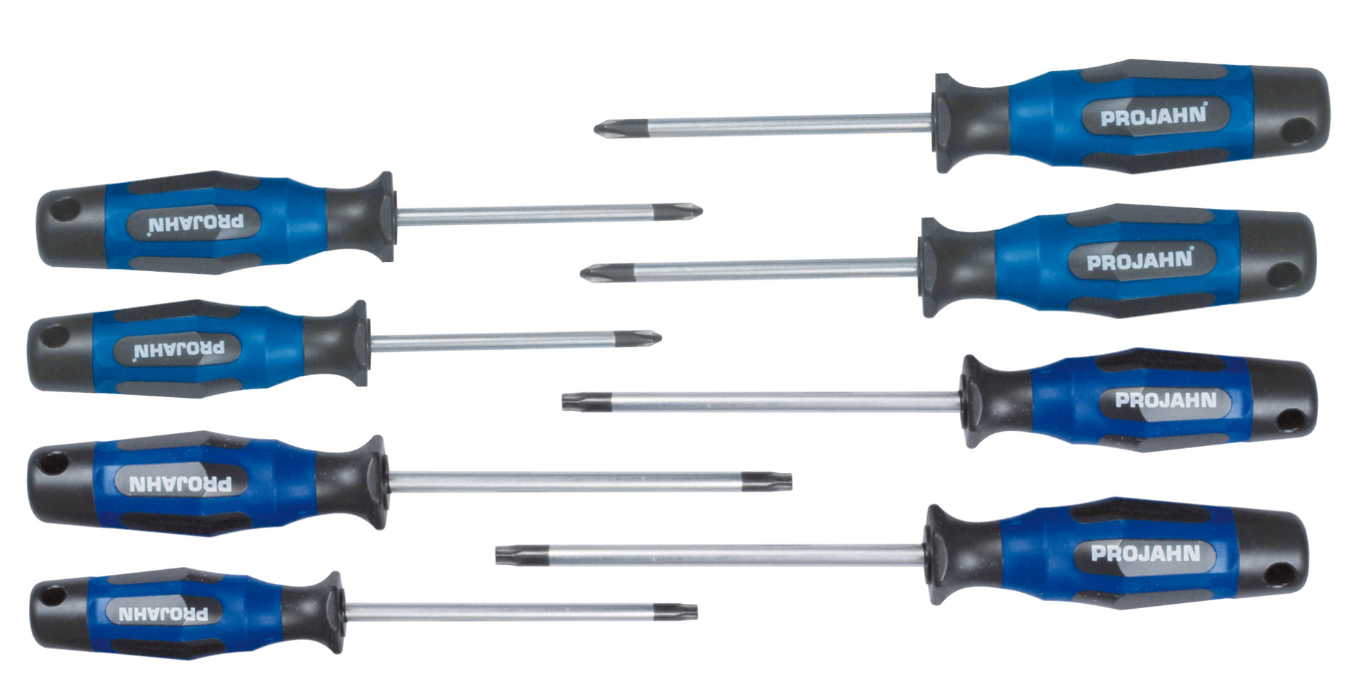 Screwdriver set for Phillips and Pozidriv  and XYXYX20728 8 pcs.