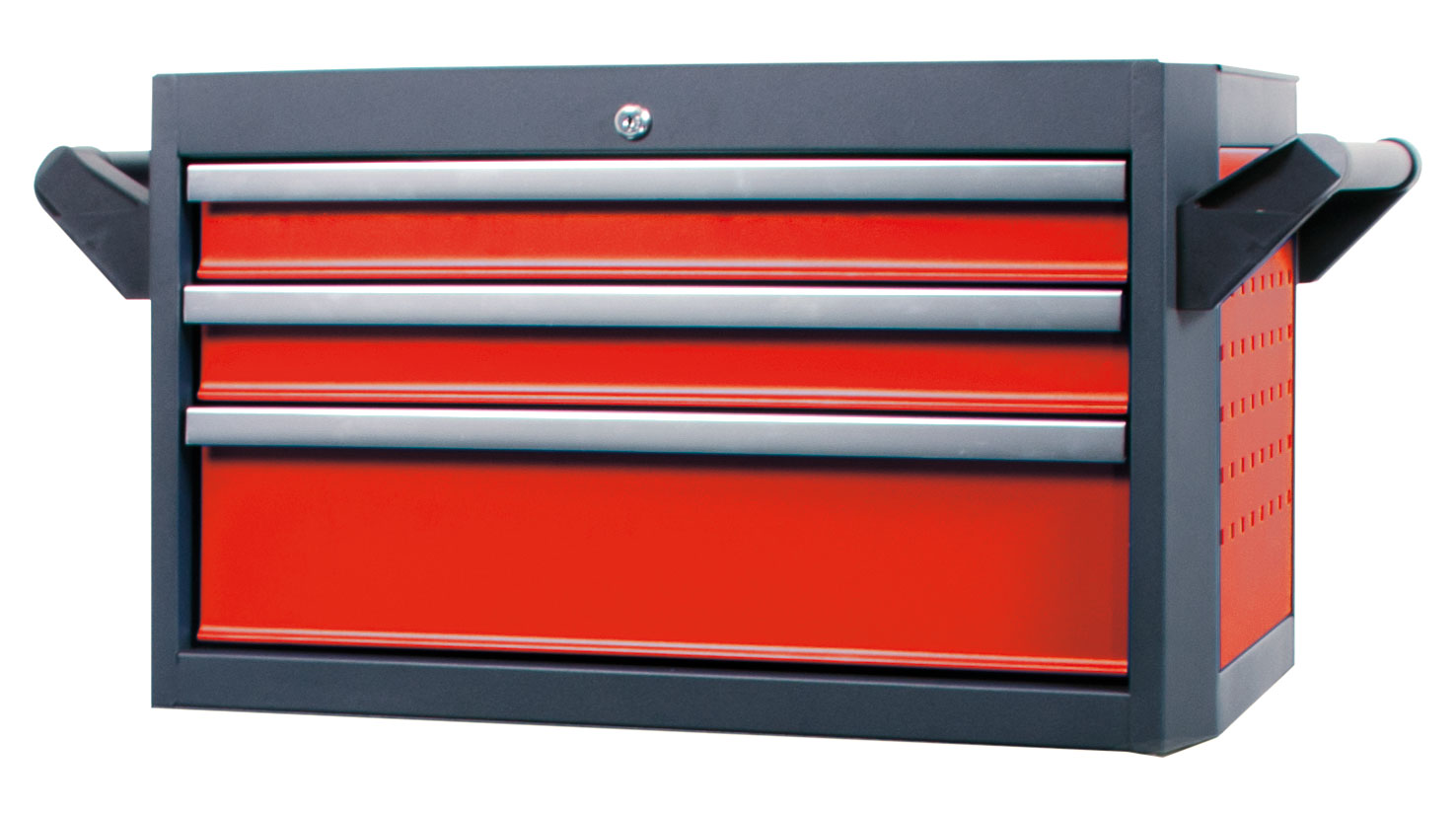 Roller Cabinet Top Case GALAXY for 3 drawers Red / Anthracite 