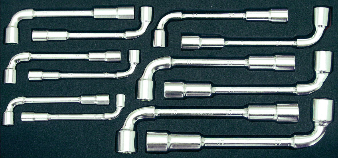 PROForm inlay system Through-hole open-socket wrench tamper 12 pcs.