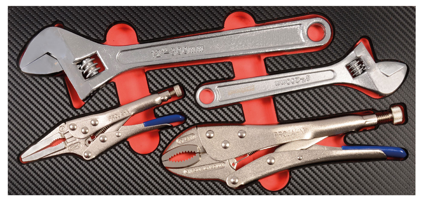 PROForm inlay system Grip pliers and adjustable wrenches  4 pcs.