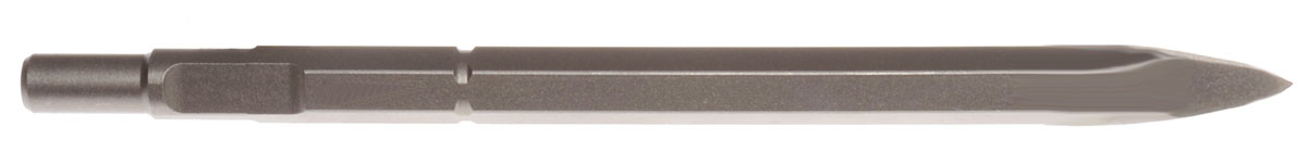 Pointed chisel Shank 19 mm, hex / spline