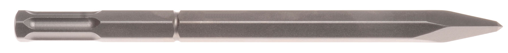 Pointed chisel Shank 22 mm hex with 6 slots