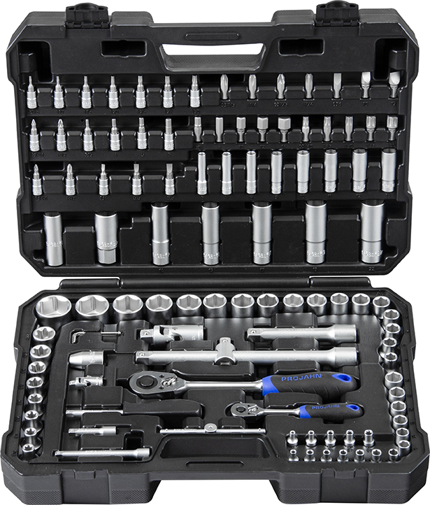 proficraft Socket wrench case metric hex 6,3 / 1/4" + 12,5 / 1/2" 108 pcs.